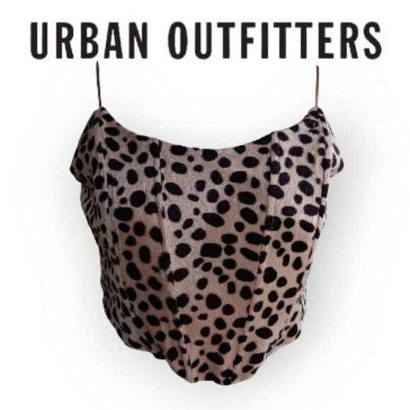 Urban Outfitters Sleeveless Animal-Print Faux-Fur Corset Top NWT - Picture 14 of 14